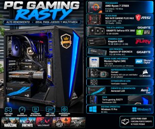 PC da Gaming Ryzen 7 3700X RTX 3060 16GB RAM