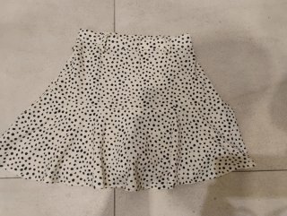 Falda Stradivarius Estampado Topos Talla XS