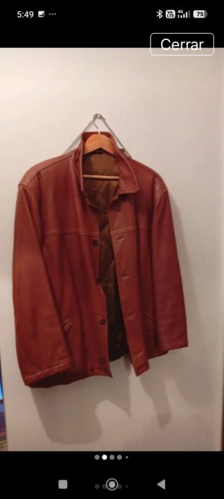 Americana Vintage de Piel totalmente forrada