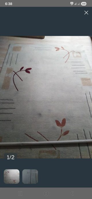 Alfombra Grande 230x160 cm Beige