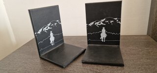 Set de 2 Sujetalibros de Polipiel