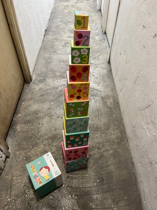 Juego de 10 Cubos Apilables