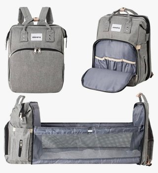 Mochila Cambiador 2 en 1 Gris