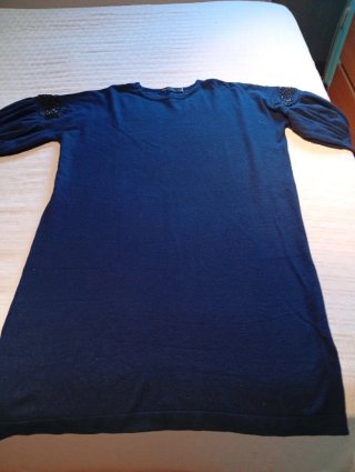 Vestido tipo chaleco azul talla XL