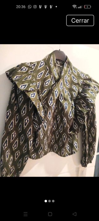 Camisa Estampada con Volantes