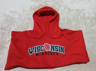 Sudadera Roja Wisconsin Minocqua