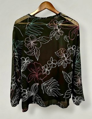 NUEVA Blusa fluida estampada
