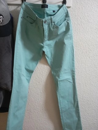 Pantalón Vaquero Turquesa