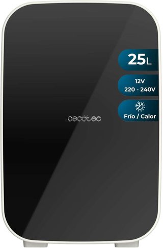 Cecotec Mini Frigo 25 l, Bolero MiniCooling Bahamas Nero, 12V-220V