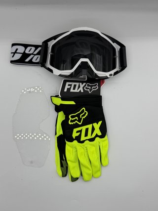 Gafas 100% y Guantes Fox Nuevos 517