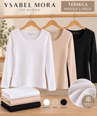 Camiseta térmica mujer Ysabel Mora · Manga Larga