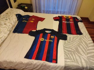 Lote 3 Camisetas FC Barcelona Talla M