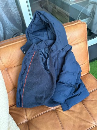 Chaqueta Abrigada Azul con Capucha 8 años