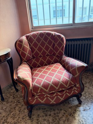 Pareja de sillones butacas de madera