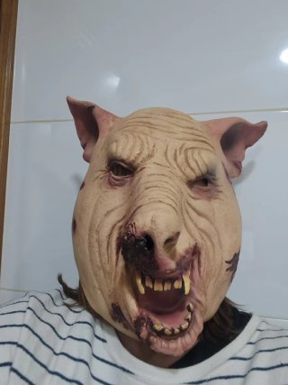 Máscara de Cerdo Zombi para Halloween