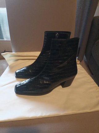 Botines Castañer Piel Coco Negros Talla 36