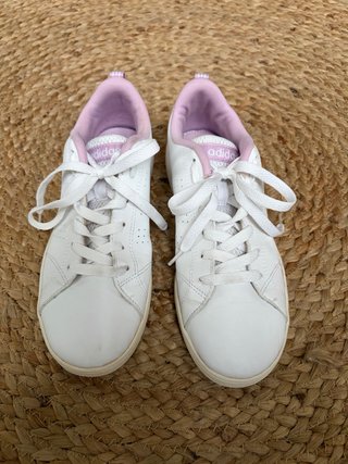 Zapatillas Adidas Blancas y Lila Talla 37