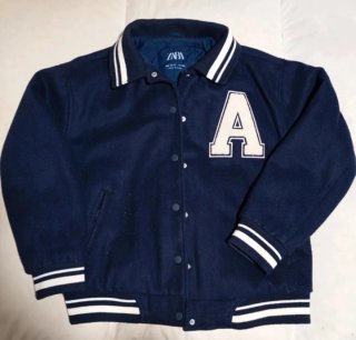 Chaqueta tipo bomber Zara azul marino