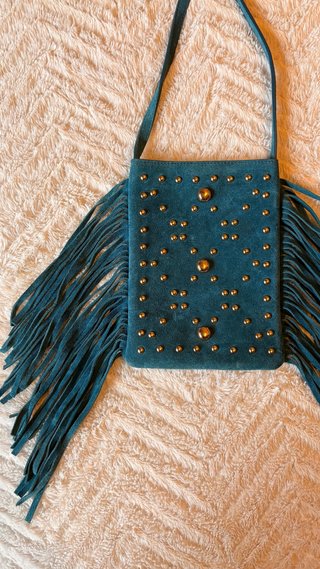 Bolso de hombro Slow Love con flecos