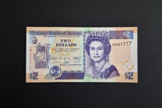 Billete Belice 2 $ 2014