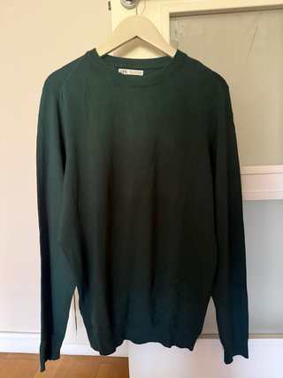 Jersey de punto verde Zara