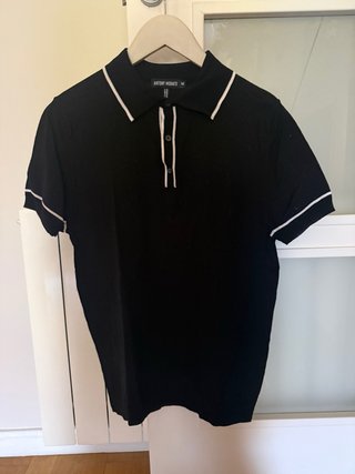 Polo de hilo Antony Morato Negro