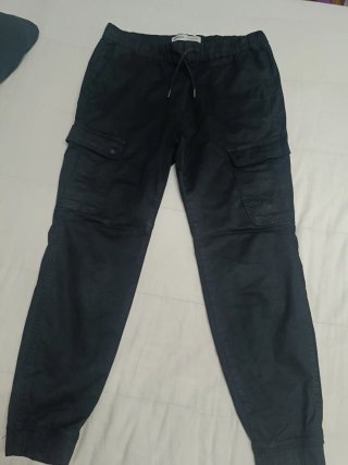 Pantalones Cargo Negros