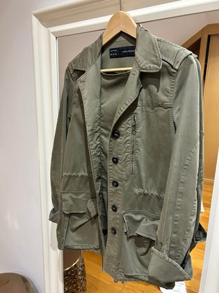 Chaqueta Sahariana Zara Verde