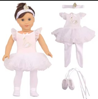 Conjunto de Ballet para Muñeca de 43 cm