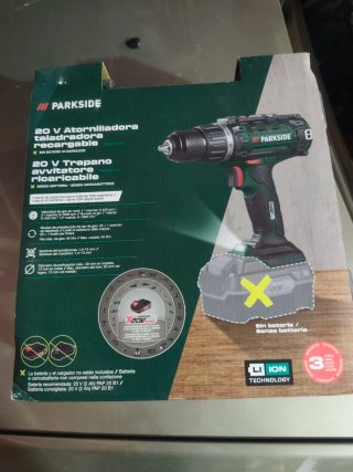 Taladro Atornillador Parkside 20V