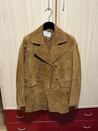 Americana de ante Zara color camel