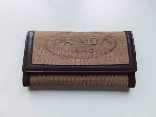 Cartera Prada Beige y Marrón