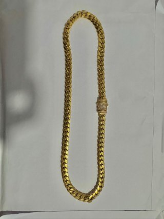 Cadena Cubana de Oro 18k 60cm nueva