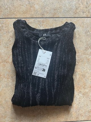 Jersey Manga Larga C&A Negro Talla M