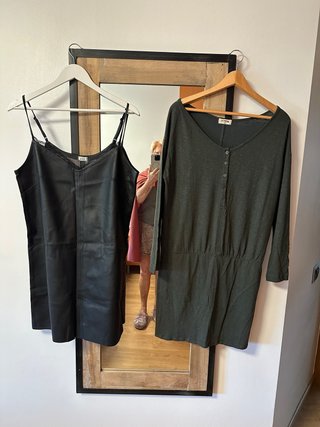 Vestido verde y negro talla 44