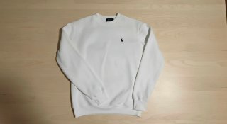 Sudadera over size Ralph Lauren blanca
