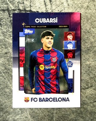 Pau Cubarsi ROOKIE Fc Barcelona Topps Focus 23-24