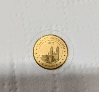 Moneda de Oro 999 Magdeburger Dom