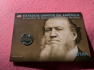 Moneda Cuarto de Dólar Utah - Estados Unidos