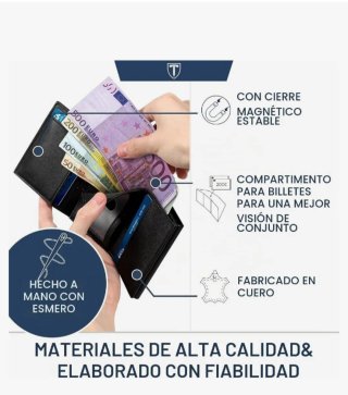 Cartera Hombre Slim Billetero Pequeño