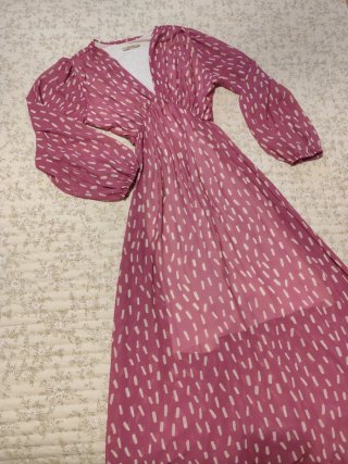 Vestido largo estampado