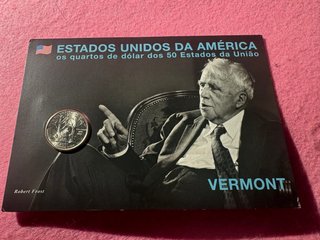 Moneda 25 Centavos Vermont (2001)