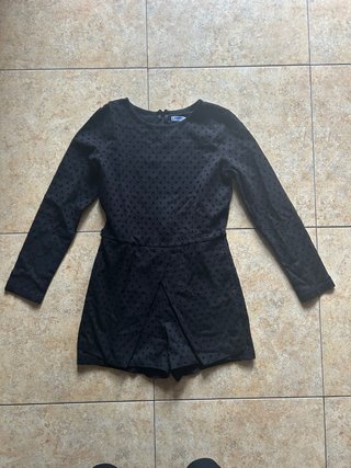 Vestido Falda Pantalón Niña Negro