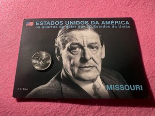 Moneda 25 centavos Missouri - EE.UU.