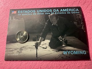 Moneda 25 centavos Wyoming (2007)
