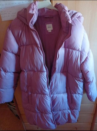 Abrigo Plumas Sfera Rosa/Lila talla xs