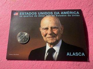 Moneda Cuarto de Dólar Alaska
