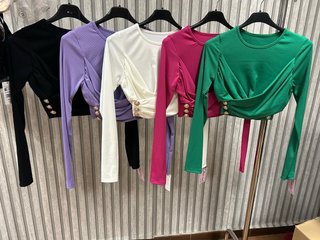 Pack 5 Tops Manga Larga Talla M