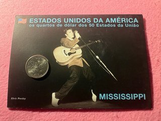 Moneda Cuarto de Dólar Mississippi