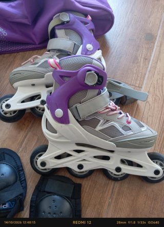 Patines en línea con protecciones talla 33/35